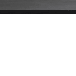Spisebord Rowico Carradale sort i massivt egetræ & V-formet metalstel, 170Ã100Ã75 cm, udvidbart